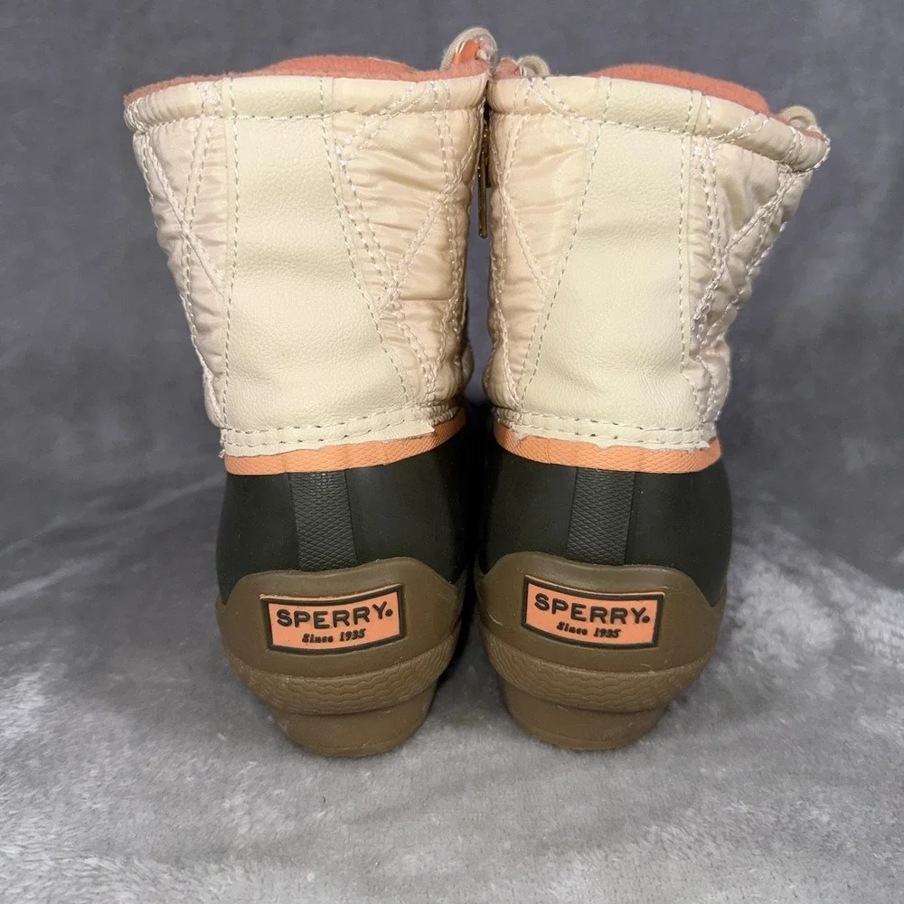 Sperry Syren Gulf Quilted Nylon‎ Pop Duck Boot Women's Microfleece Lined Size 10